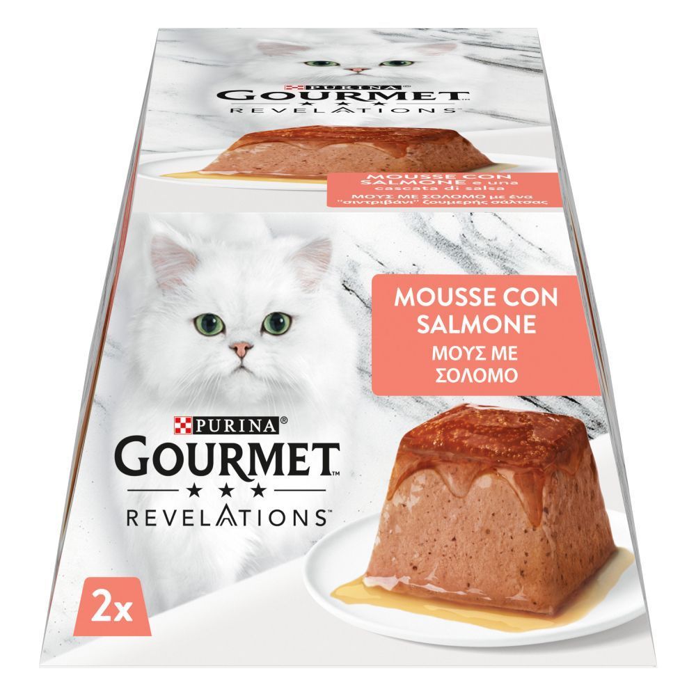 Вологий корм для котів Gourmet Revelations 2х57 г - лосось