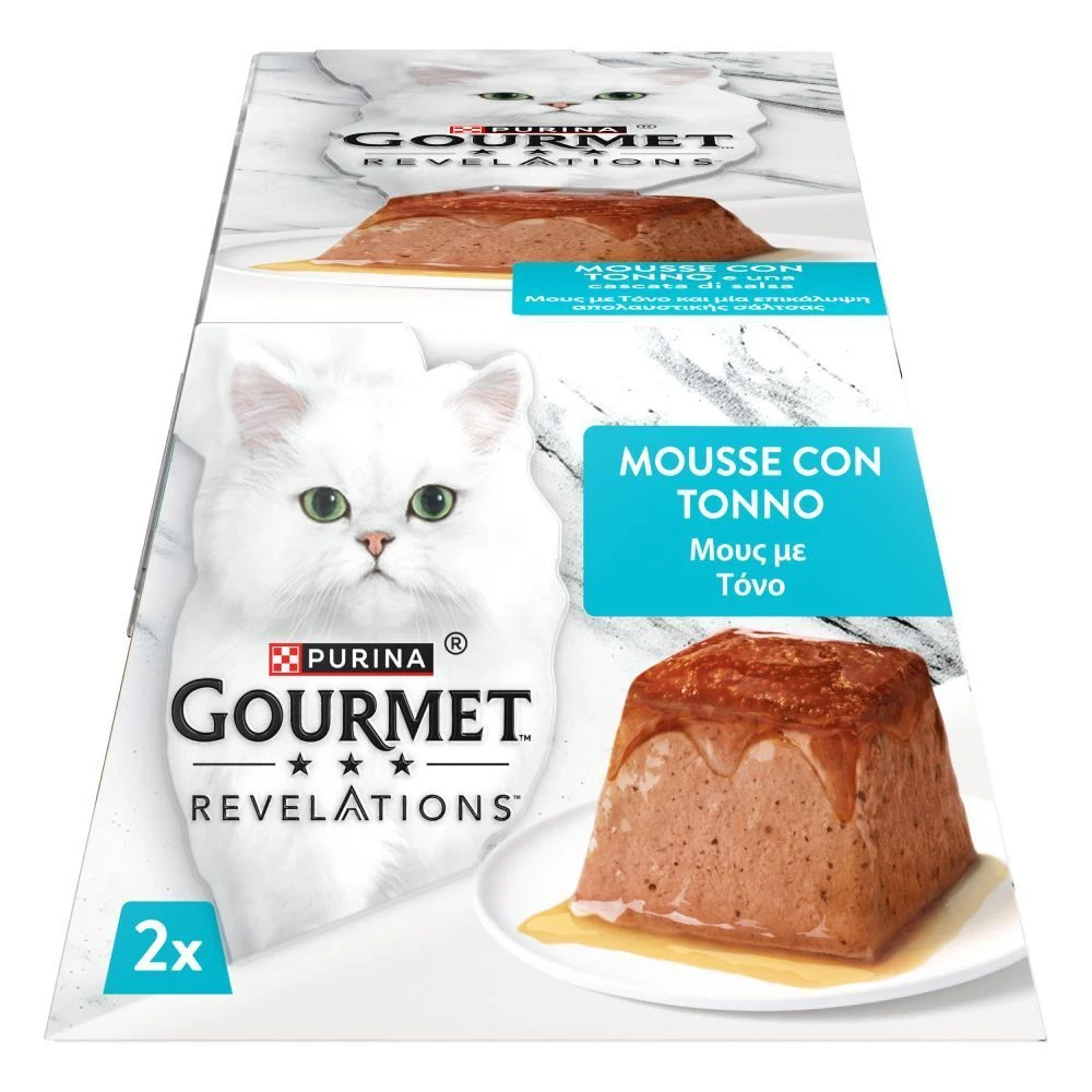 Вологий корм для котів Gourmet Revelations 2х57 г - тунець