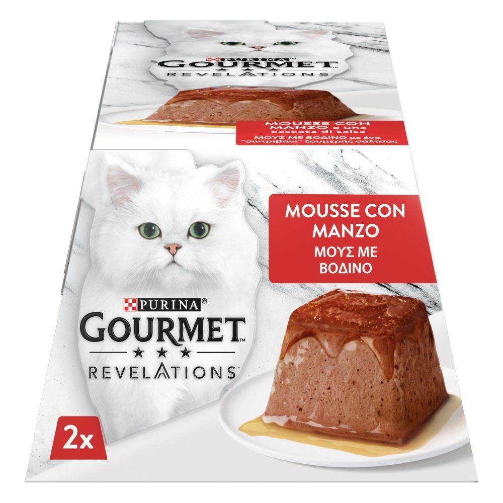 Вологий корм для котів Gourmet Revelations 2х57 г - яловичина