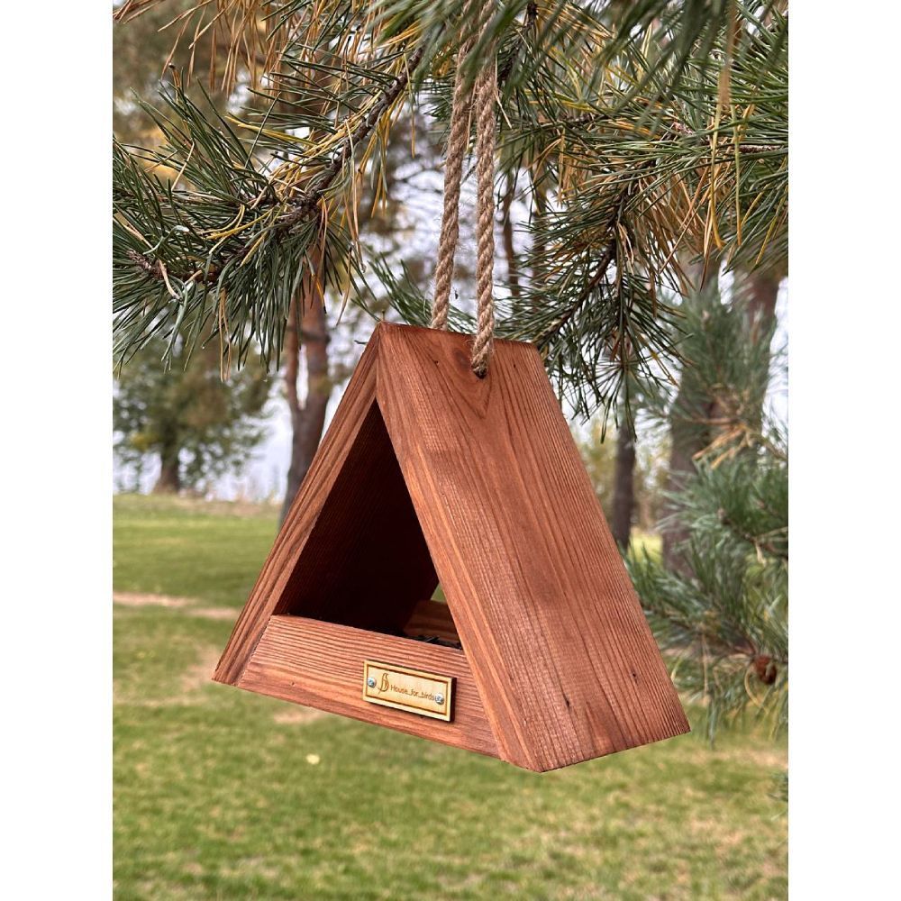 Годівниця для птахів House for Birds Хатина 19x22x12 см - коричневий