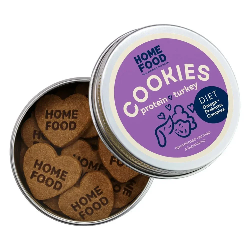 Печенье для собак Home Food протеиновое 80 г - индейка Печенье для собак Home Food протеиновое 80 г - индейка