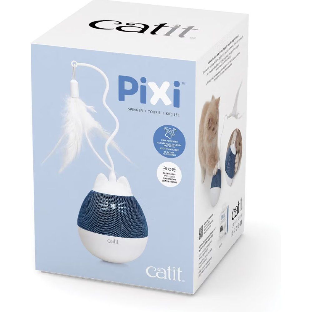 Іграшка Catit для котів Pixi з дозатором для ласощів синя 8,5x24 см Іграшка Catit для котів Pixi з дозатором для ласощів синя 8,5x24 см