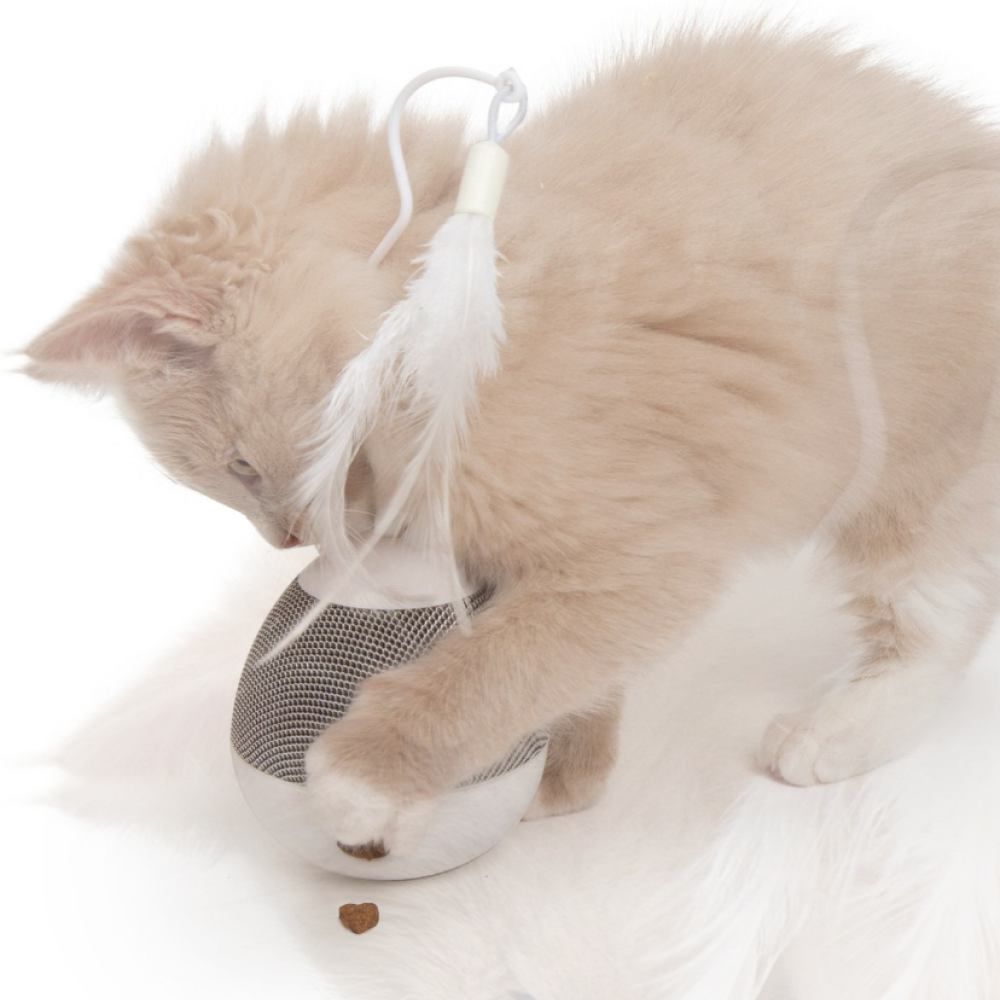 Іграшка Catit для котів Pixi з дозатором для ласощів сіра 8,5x24 см Іграшка Catit для котів Pixi з дозатором для ласощів сіра 8,5x24 см