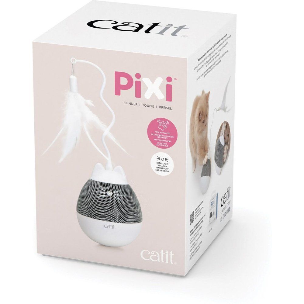 Іграшка Catit для котів Pixi з дозатором для ласощів сіра 8,5x24 см Іграшка Catit для котів Pixi з дозатором для ласощів сіра 8,5x24 см