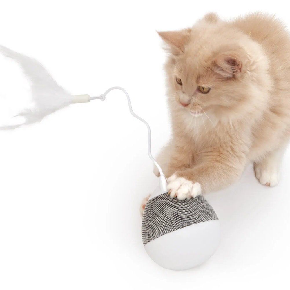 Іграшка Catit для котів Pixi з дозатором для ласощів сіра 8,5x24 см Іграшка Catit для котів Pixi з дозатором для ласощів сіра 8,5x24 см
