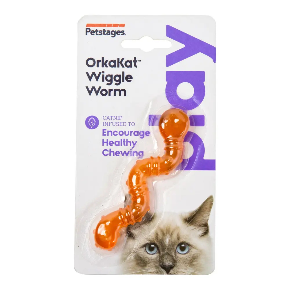 Іграшка для котів Petstages Orkakat Catnip Wiggle Worm 10 см