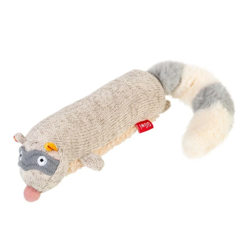 Іграшка для собак GiGwi Plush Єнот з пискавкою | M - 17 см Іграшка для собак GiGwi Plush Єнот з пискавкою | M - 17 см