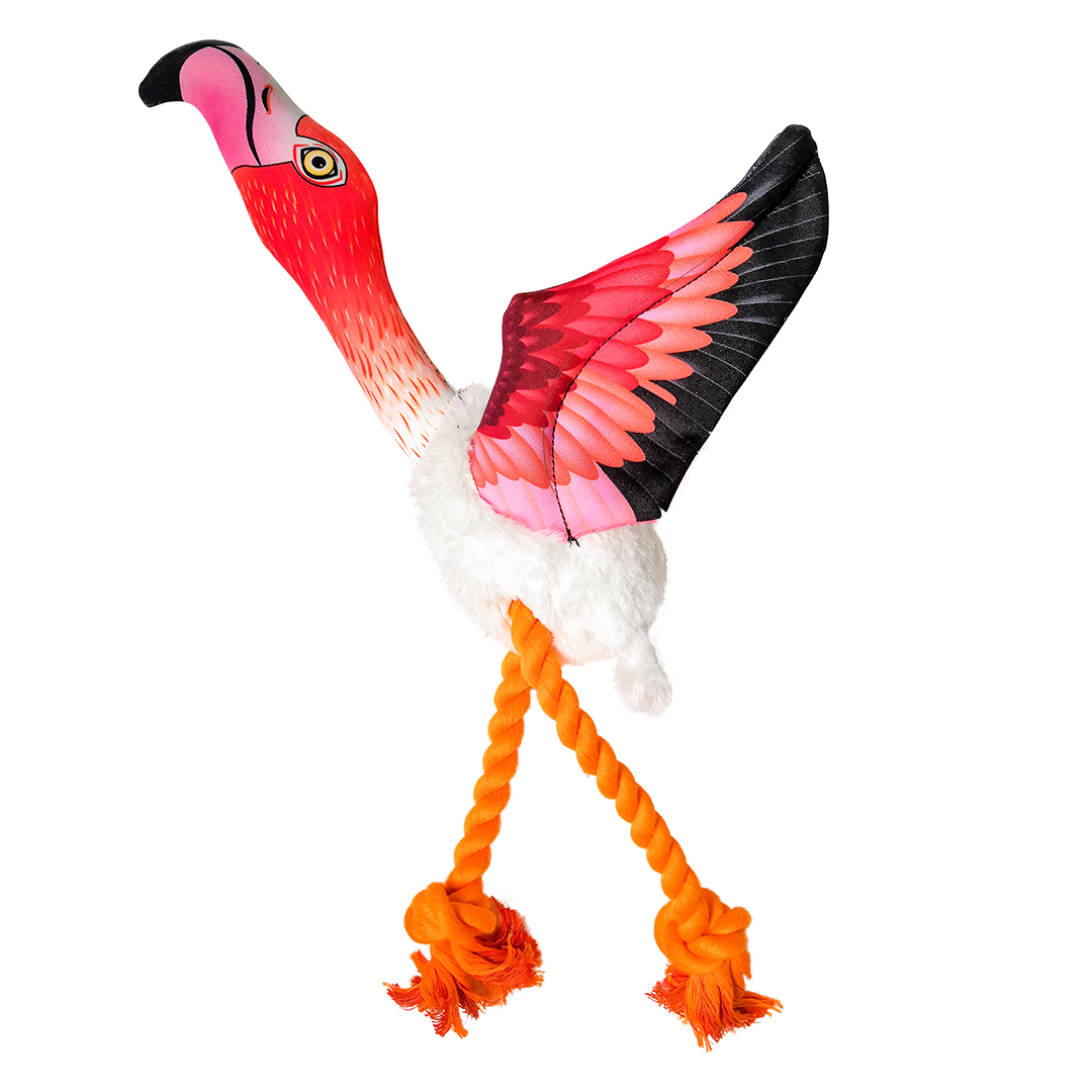 Игрушка для собак Duvo+ фламинго 10 х 30 х 43,5 см