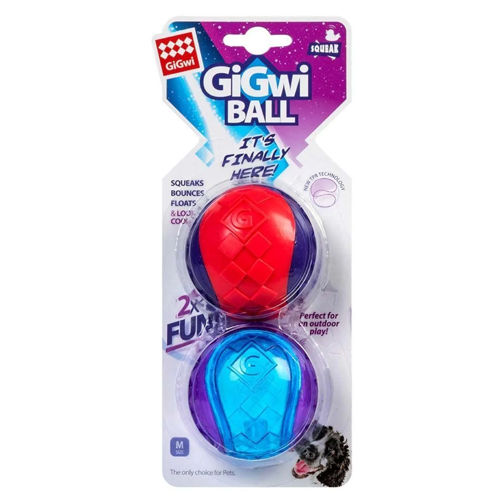 Игрушка для собак Два мячика с пищалкой GiGwi Ball 6 см (термопластичная резина) Игрушка для собак Два мячика с пищалкой GiGwi Ball 6 см (термопластичная резина)
