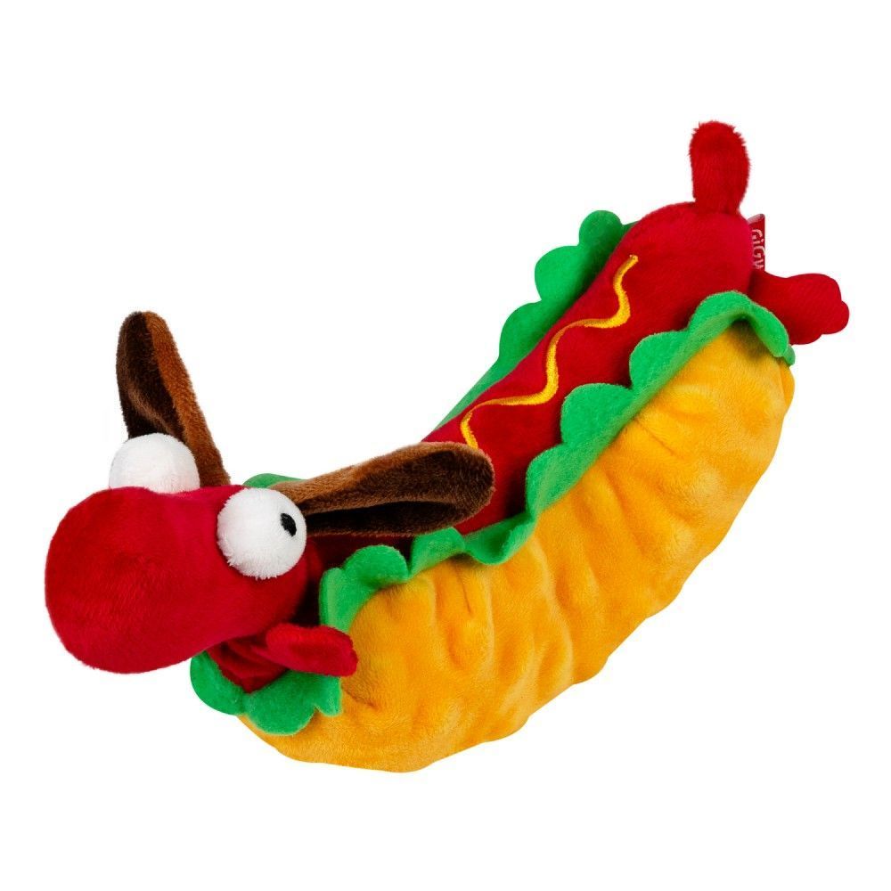 Игрушка для собак GiGwi Foody Friends Хот-дог с пищалкой | 24 см Игрушка для собак GiGwi Foody Friends Хот-дог с пищалкой | 24 см