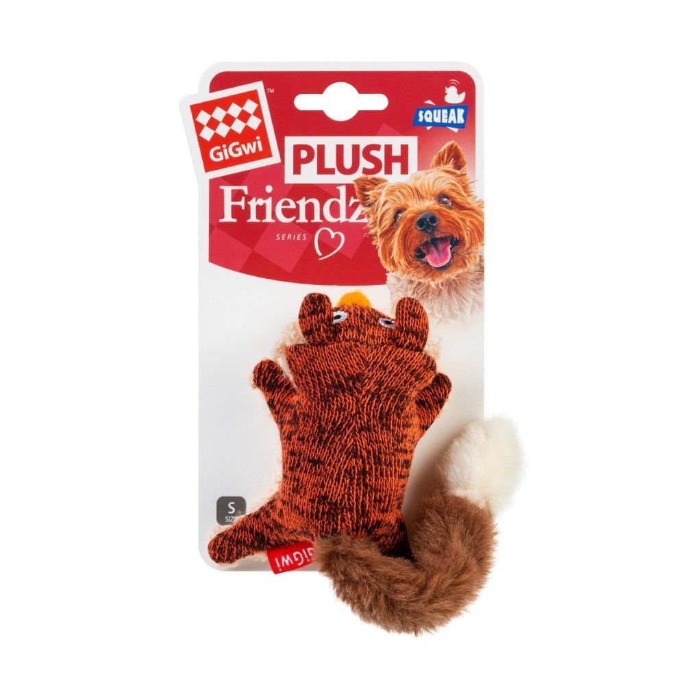 Игрушка для собак GiGwi Plush Лиса с пищалкой | 9 см Игрушка для собак GiGwi Plush Лиса с пищалкой | 9 см