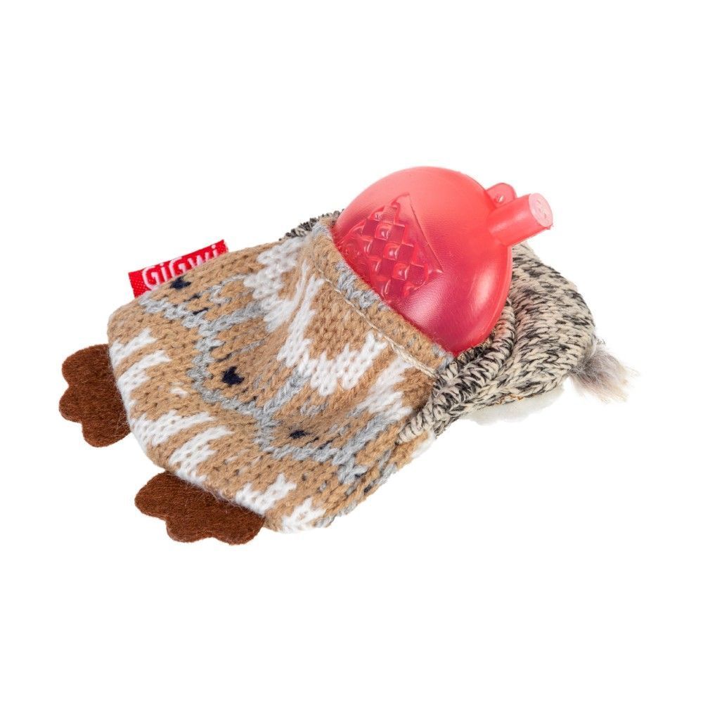 Іграшка для собак GiGwi Plush Сова з пищалкою 10 см