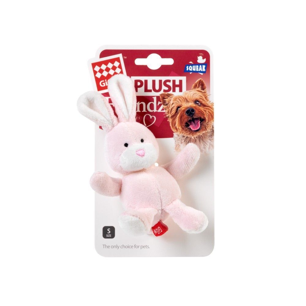 Іграшка для собак GiGwi Plush Заєць з пищалкою | 11 см