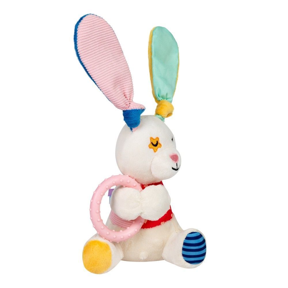 Игрушка для собак GiGwi Plush Зайчик с кольцом и пищалкой | 16 см Игрушка для собак GiGwi Plush Зайчик с кольцом и пищалкой | 16 см