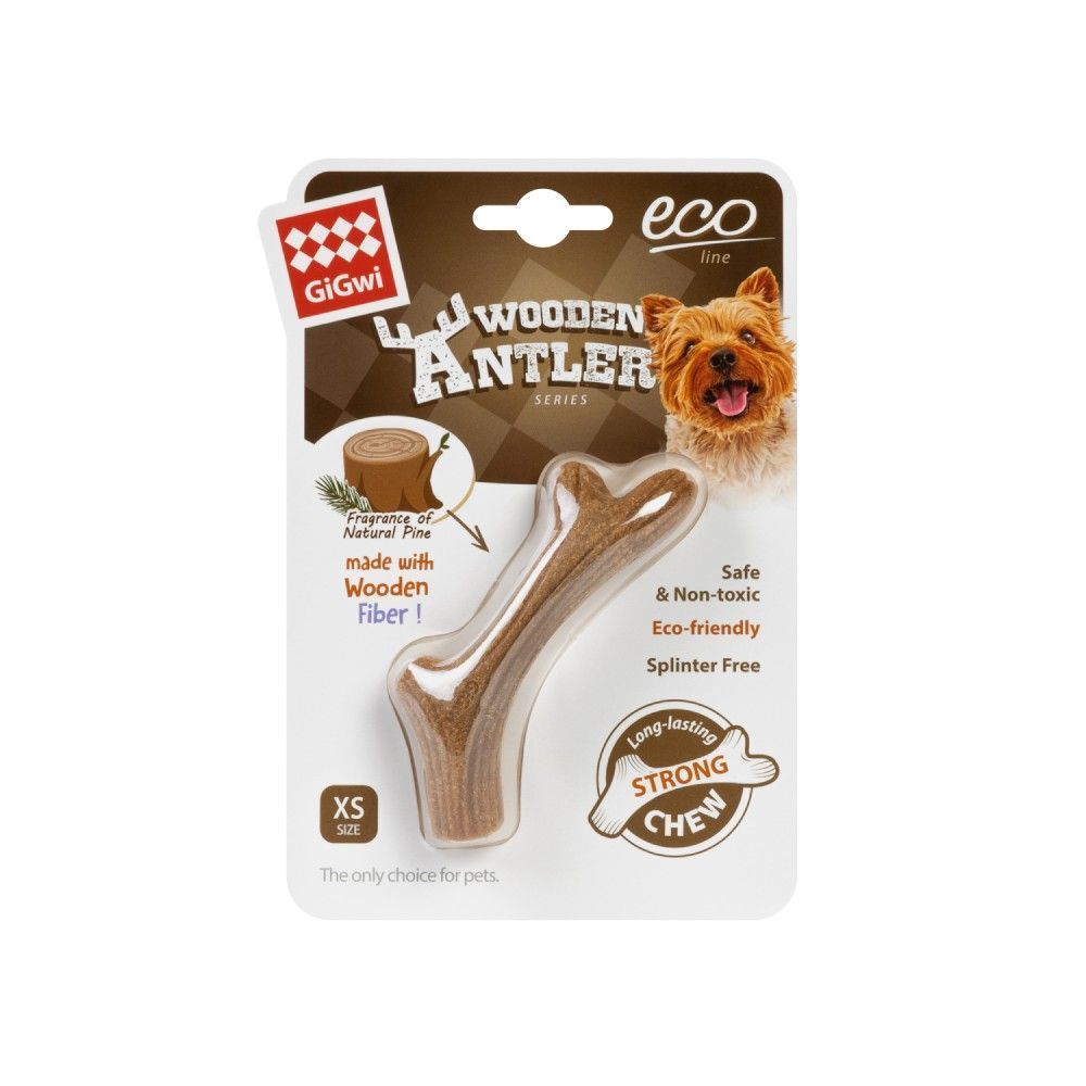 Іграшка для собак GiGwi Wooden Antler Ріг жувальний XS / 10 см Іграшка для собак GiGwi Wooden Antler Ріг жувальний XS / 10 см