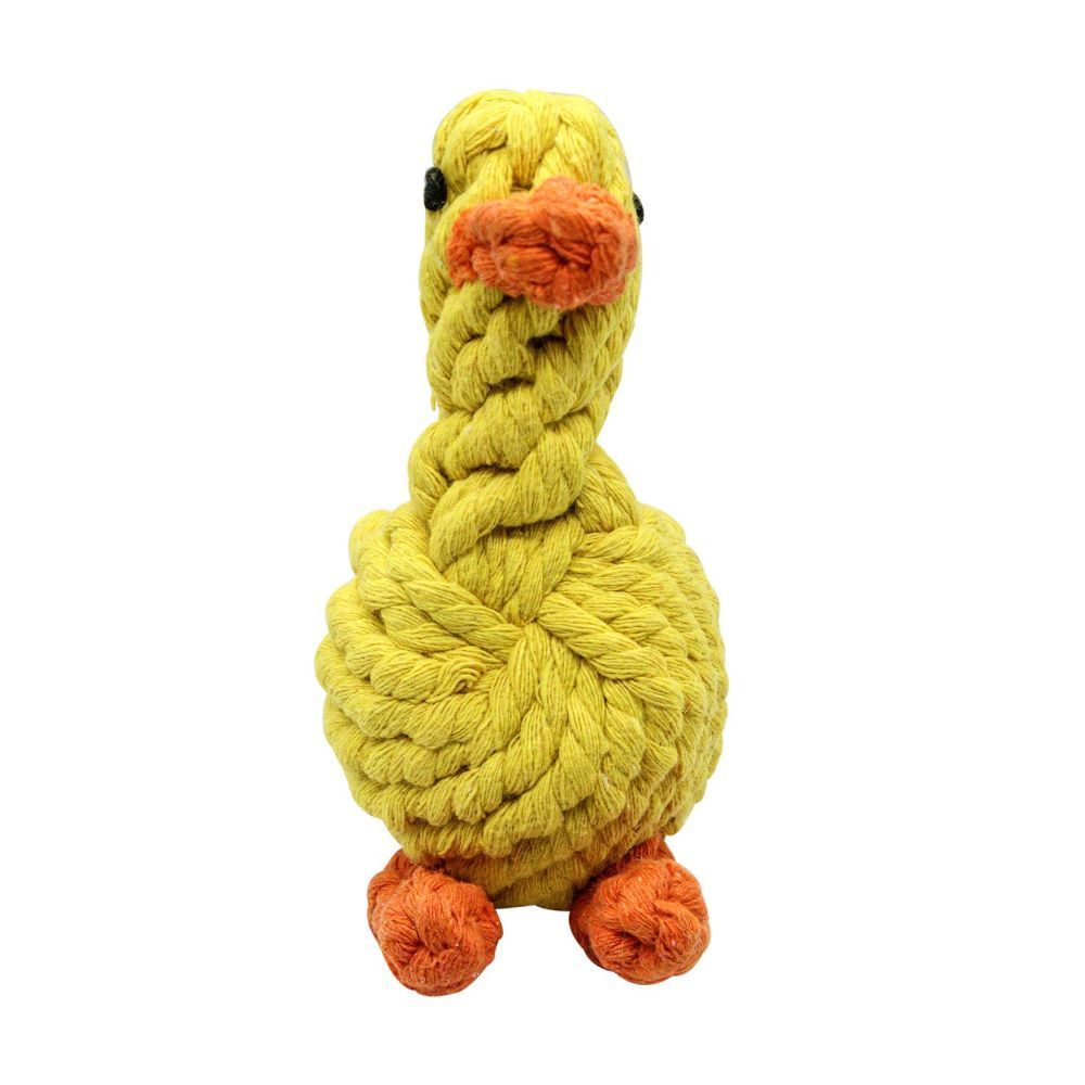 Игрушка для собак Pet Fun Утка канатная 12х8 см Игрушка для собак Pet Fun Утка канатная 12х8 см