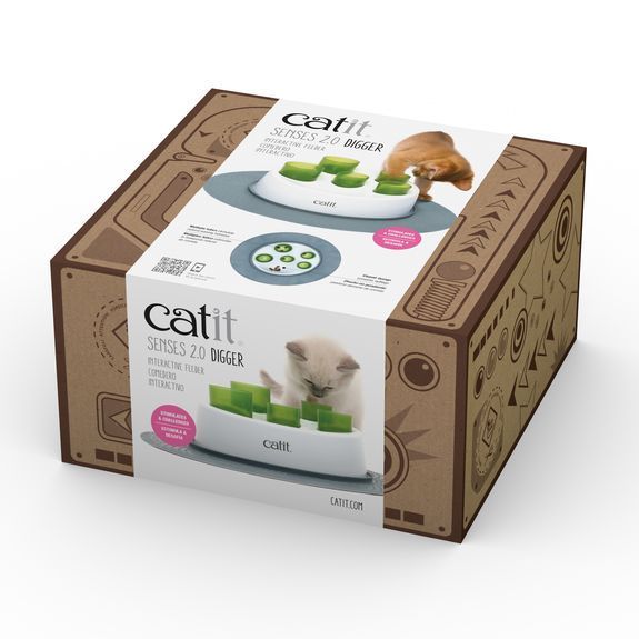 Інтерактивна годівниця для котів Catit Senses Digger 2.0 - пластик Інтерактивна годівниця для котів Catit Senses Digger 2.0 - пластик