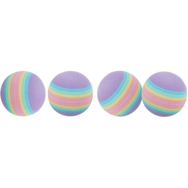 Іграшка для котів Trixie Rainbow М'яч 4 см 4 шт - різнокольоровий Іграшка для котів Trixie Rainbow М'яч 4 см 4 шт - різнокольоровий