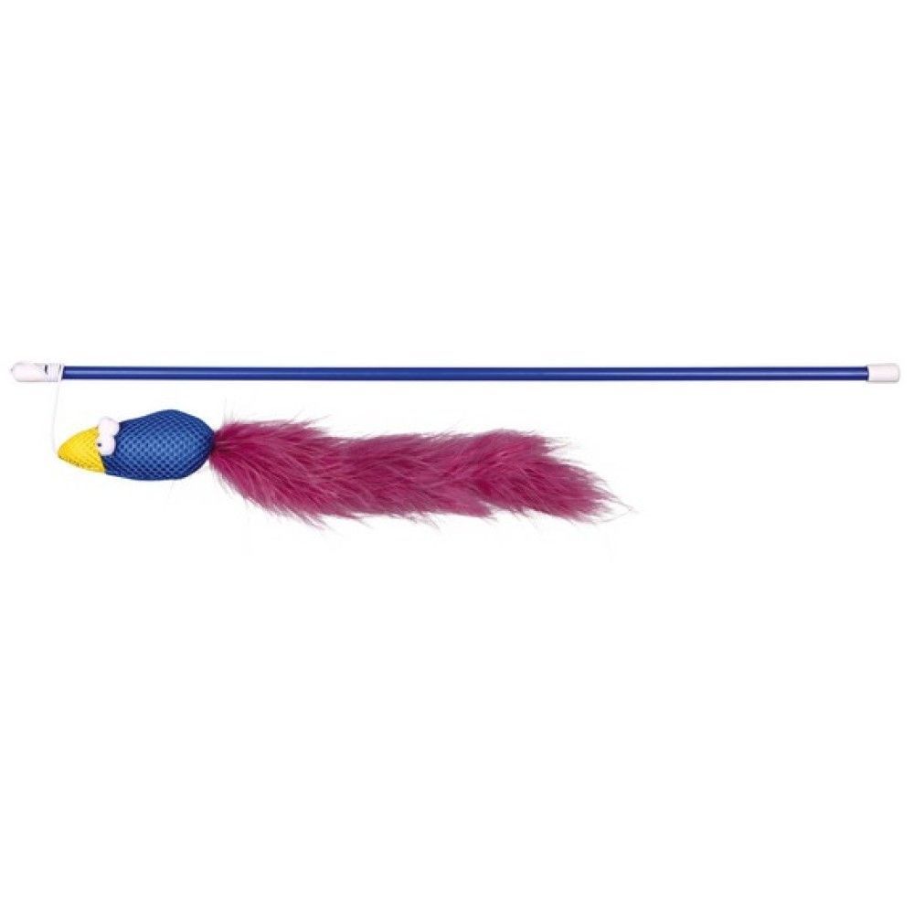 Trixie Playing Rod with Bird игрушка для кошек 50 см - цвет в ассортименте Trixie Playing Rod with Bird игрушка для кошек 50 см - цвет в ассортименте