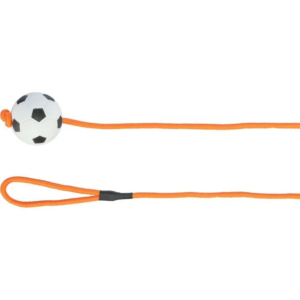 Trixie Soccer Ball on Rope іграшка для собак 6 см - різнокольоровий