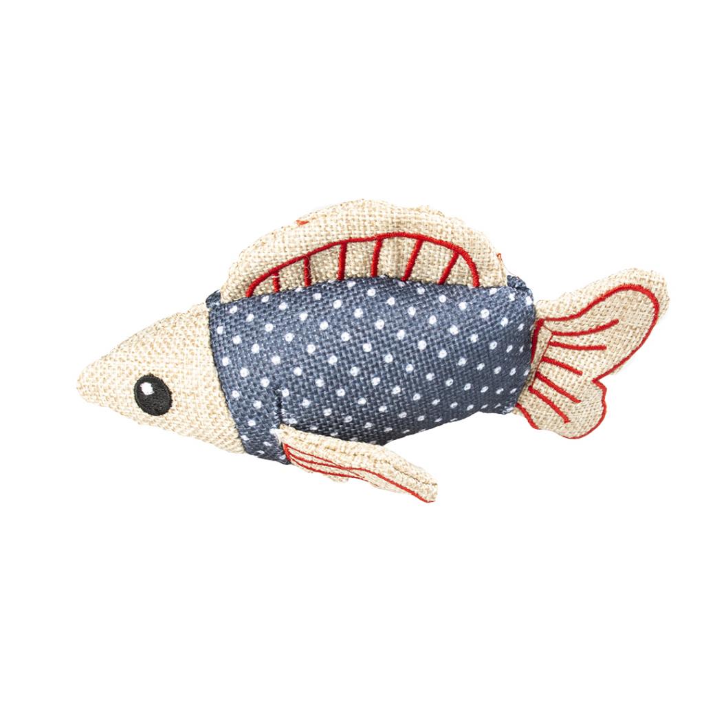 Игрушка Duvo+ для кошек Акула 15 х 7 х 4,5 см (синяя)