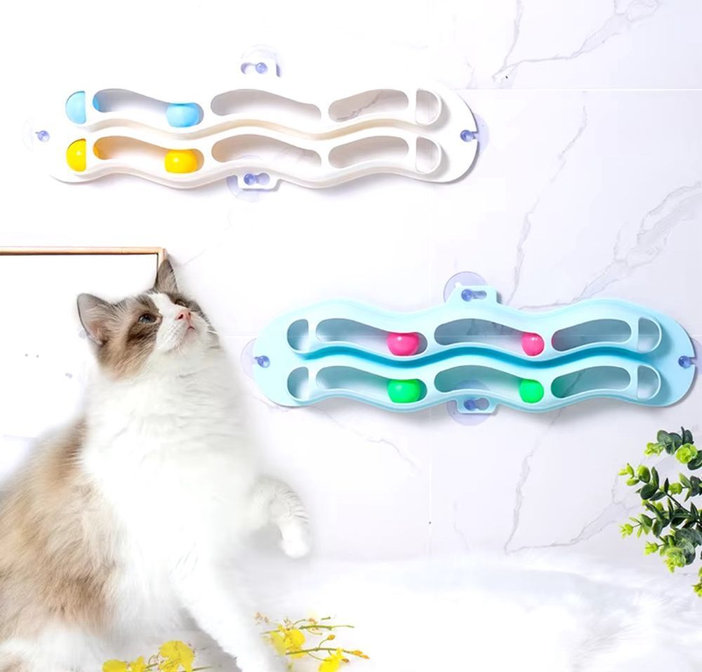 Іграшка для котів Pet Fun Лабіринт з мʼячиками 54 см Іграшка для котів Pet Fun Лабіринт з мʼячиками 54 см