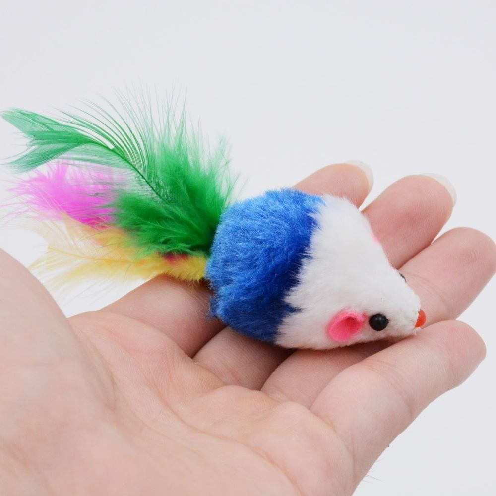 Pet Fun Мишка іграшка для котів 10,5 см - колір в асортименті