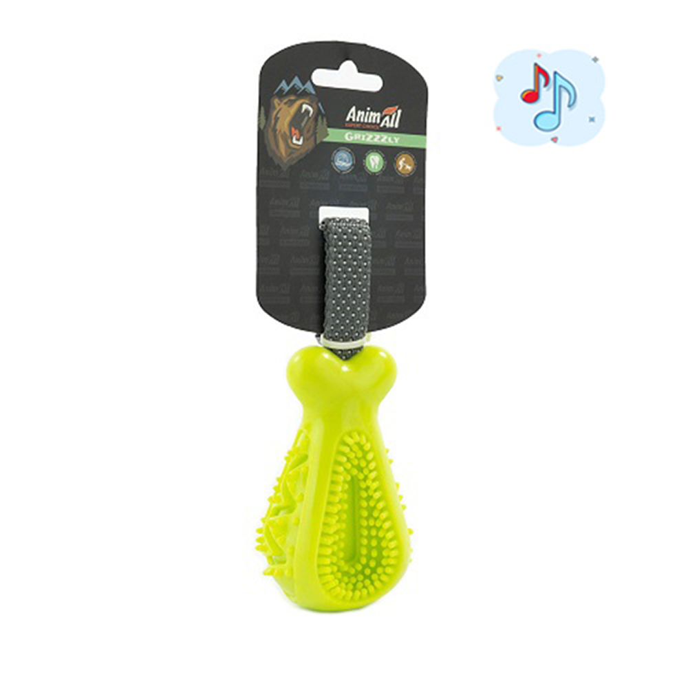 AnimAll GrizZzly іграшка для собак куряча ніжка 25х7,2х5,8 см - зелений AnimAll GrizZzly іграшка для собак куряча ніжка 25х7,2х5,8 см - зелений