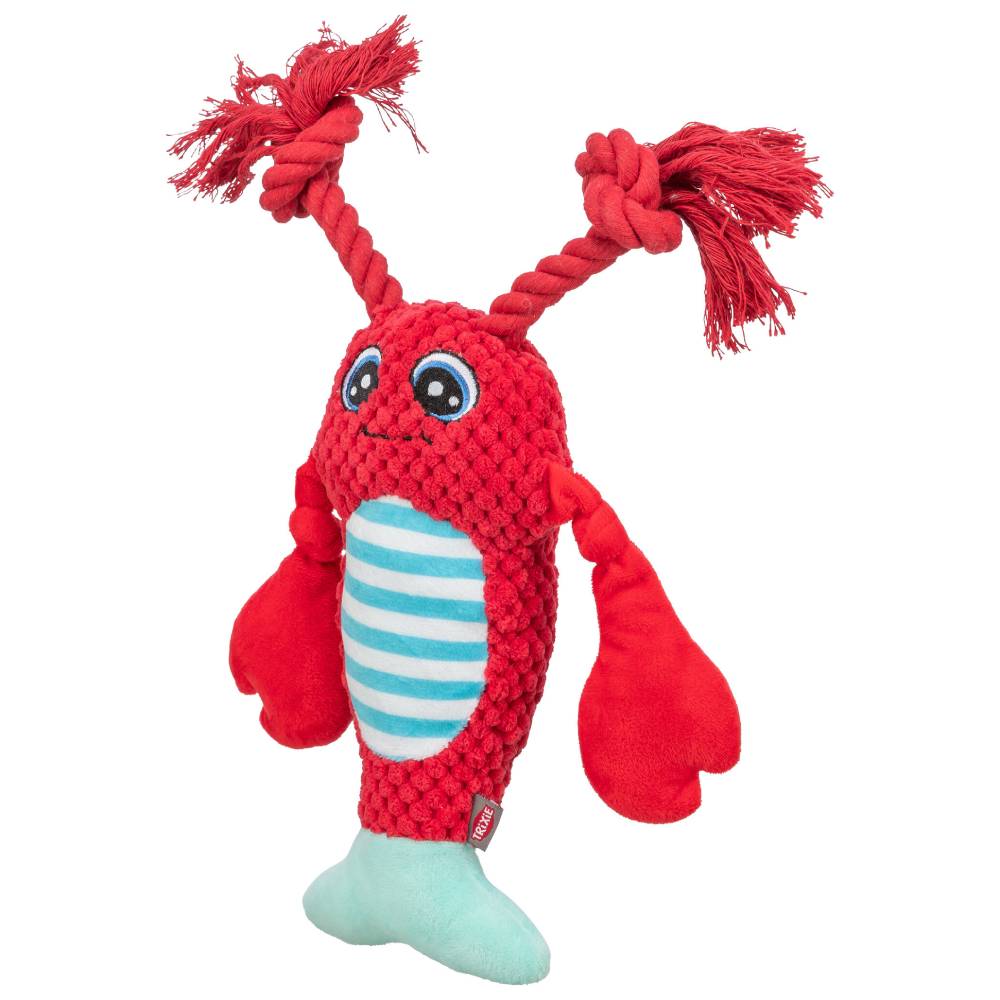 Игрушка для собак Trixie Лобстер с пищалкой 34 см - красный Игрушка для собак Trixie Лобстер с пищалкой 34 см - красный