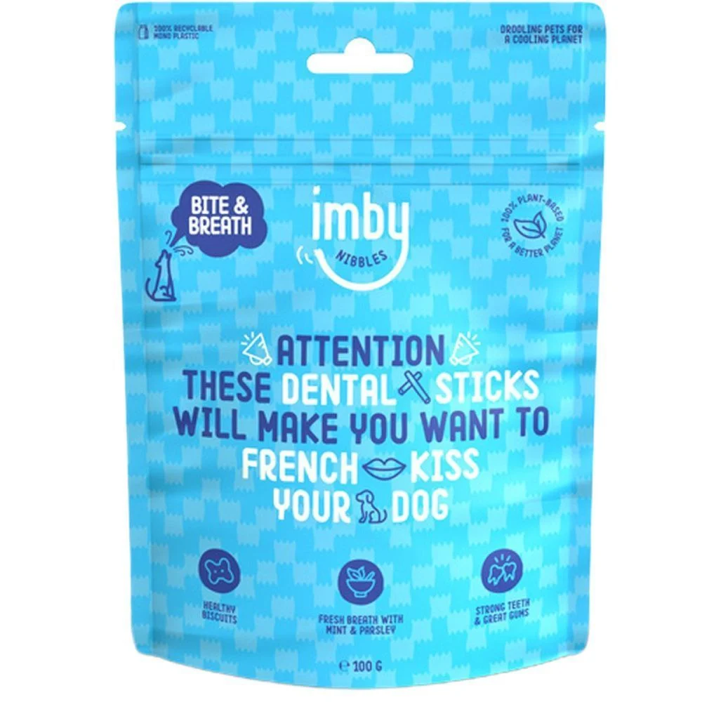 Печиво для собак Imby Bite&Breath для догляду за зубами і яснами 100 г Печиво для собак Imby Bite&Breath для догляду за зубами і яснами 100 г
