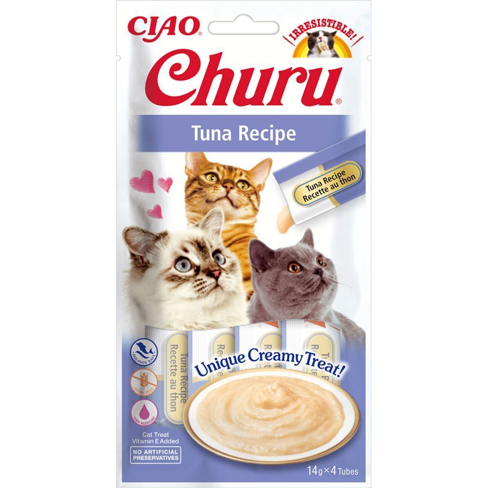 Ласощі для котів Inaba Churu 4 шт х 14 г - тунець Ласощі для котів Inaba Churu 4 шт х 14 г - тунець
