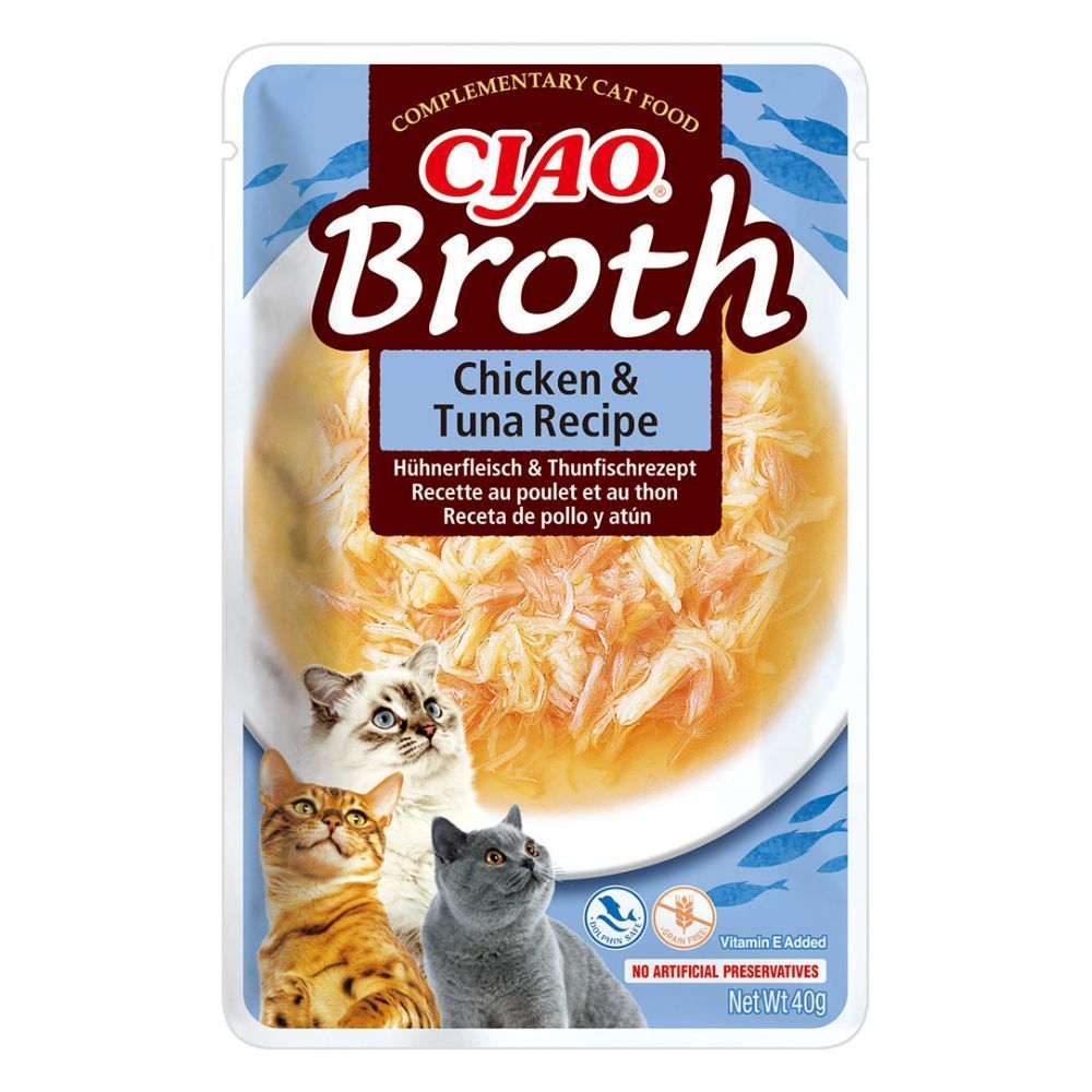 Ласощі для котів Inaba Ciao Broth 40 г - курка та тунець Ласощі для котів Inaba Ciao Broth 40 г - курка та тунець