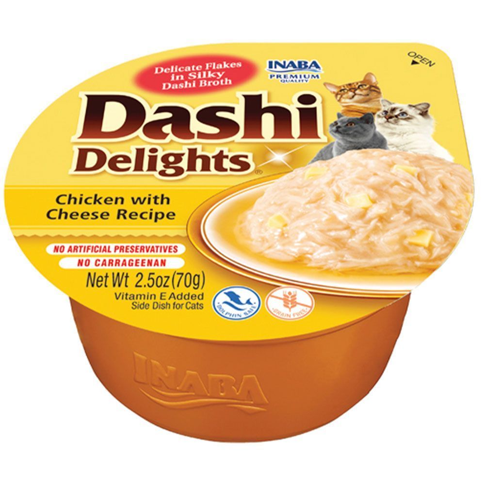 Ласощі для котів Inaba Dashi Delights 70 г - курка та сир Ласощі для котів Inaba Dashi Delights 70 г - курка та сир