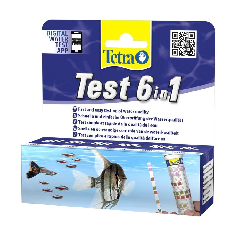 Індикатор тесту для води Tetra Tetra «Test 6in1» (1шт) Індикатор тесту для води Tetra Tetra «Test 6in1» (1шт)