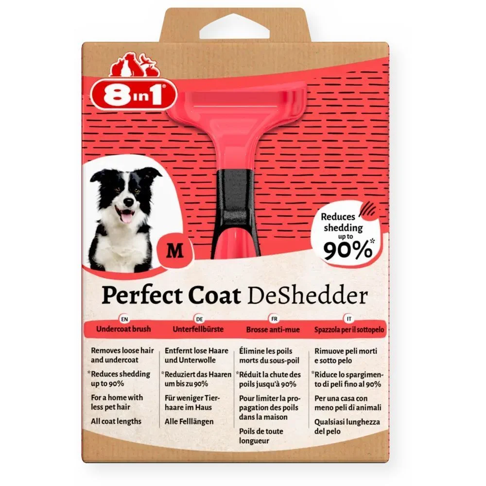 8in1 Perfect Coat DeShedder інструмент для підшерстя собак M 8in1 Perfect Coat DeShedder інструмент для підшерстя собак M