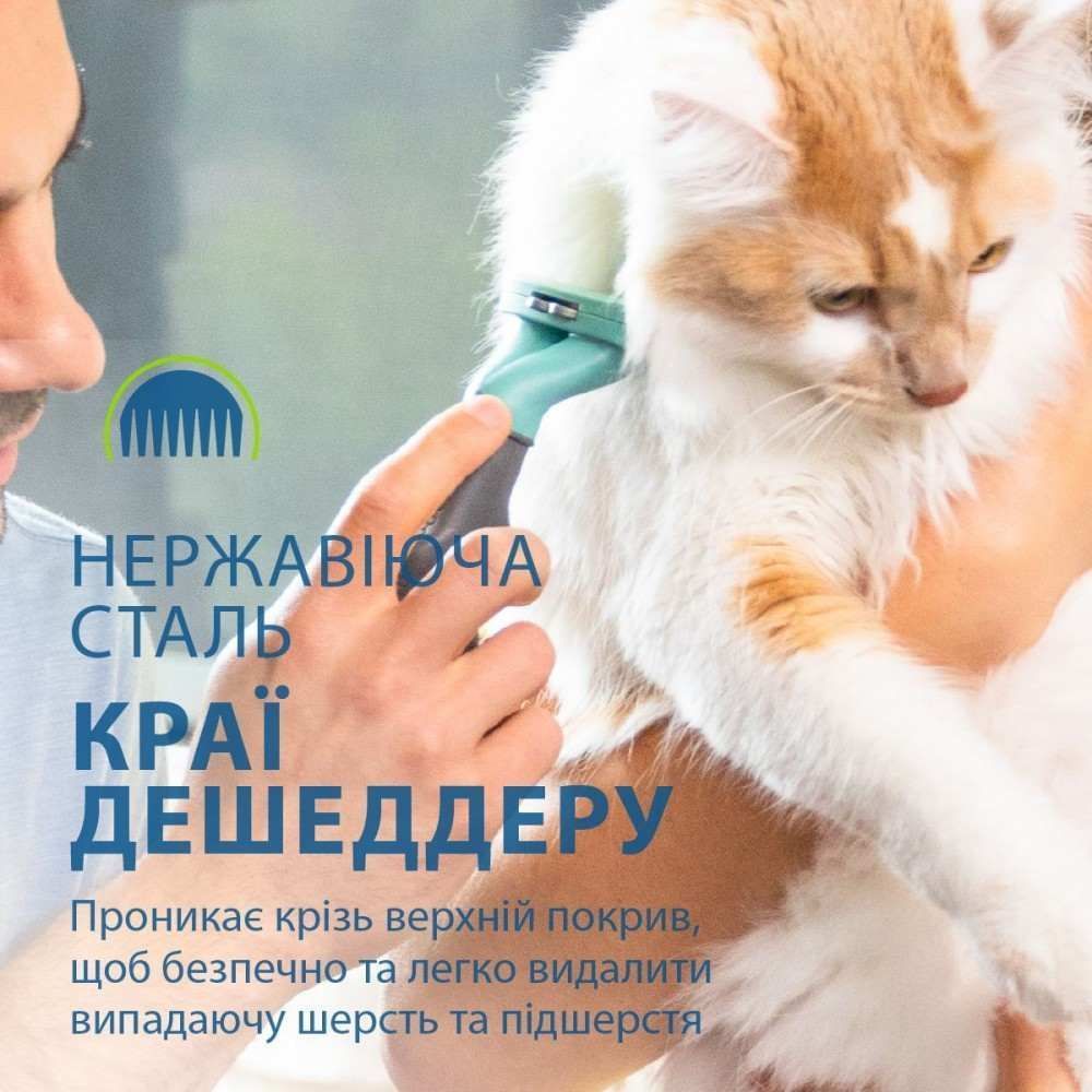 Інструмент для видалення підшерстя FURminator для довгошерстих котів, розмір S Інструмент для видалення підшерстя FURminator для довгошерстих котів, розмір S
