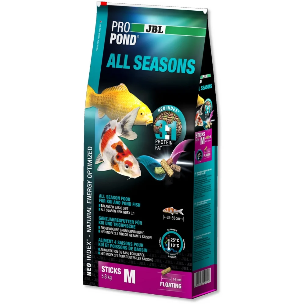 JBL Pro Pond All Seasons M корм для ставкових риб 5,8 кг JBL Pro Pond All Seasons M корм для ставкових риб 5,8 кг