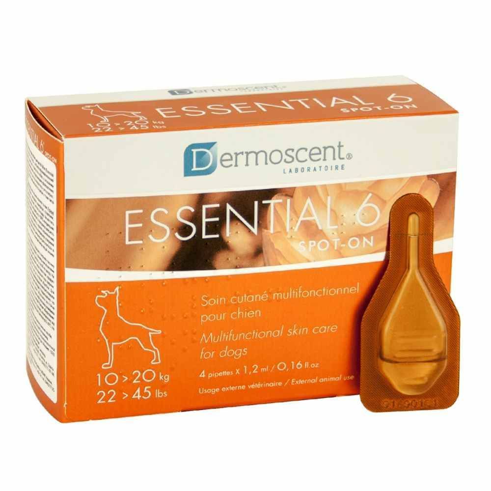 Капли для собак Dermoscent Essential-6 spot-on 10-20 кг, 1,2 мл - 1 пипетка Капли для собак Dermoscent Essential-6 spot-on 10-20 кг, 1,2 мл - 1 пипетка