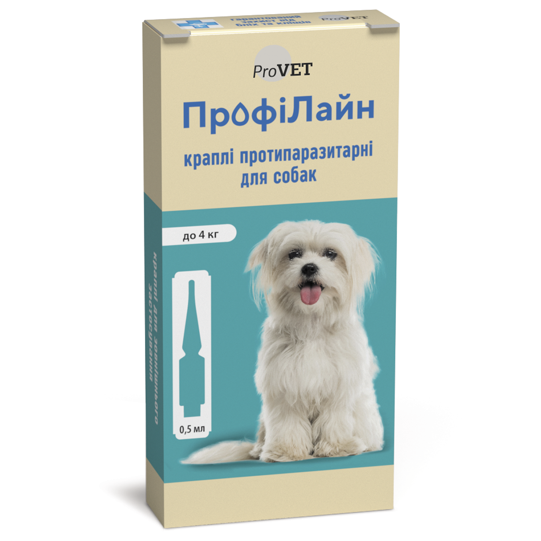 Капли на затылок для собак ProVET «ПрофиЛайн» до 4 кг, 4 пипетки (от внешних паразитов) Капли на затылок для собак ProVET «ПрофиЛайн» до 4 кг, 4 пипетки (от внешних паразитов)