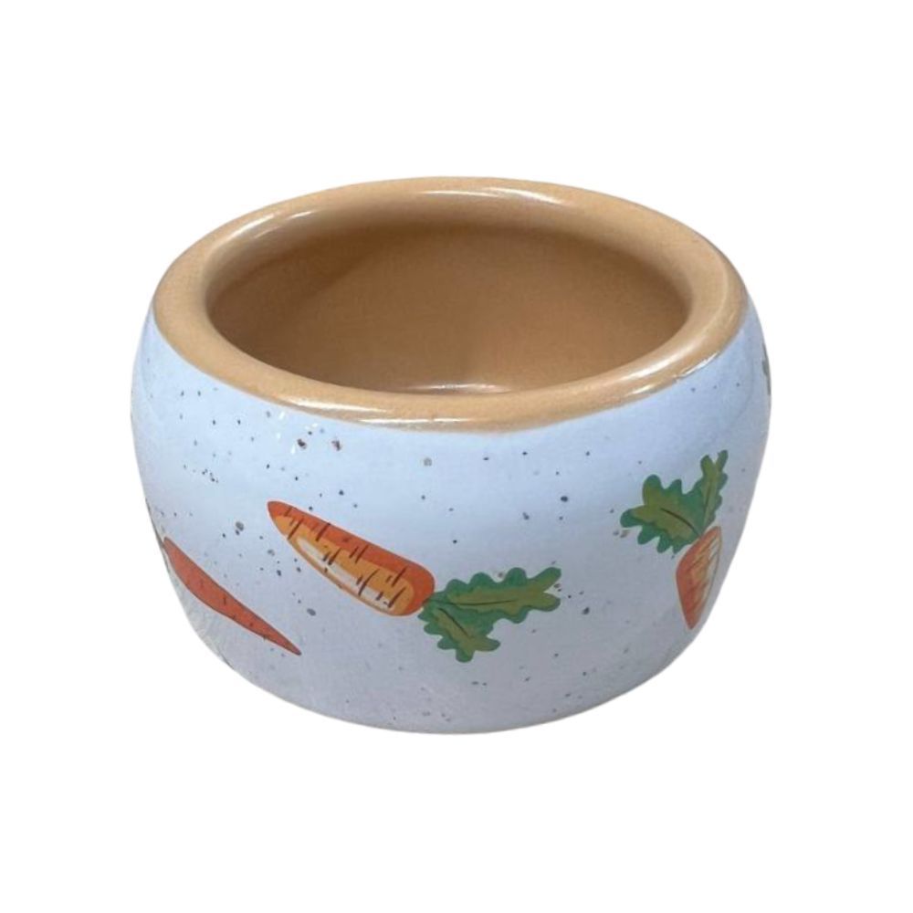 Karo Craft Морква миска керамічна для гризунів 120 мл - різнокольоровий Karo Craft Морква миска керамічна для гризунів 120 мл - різнокольоровий