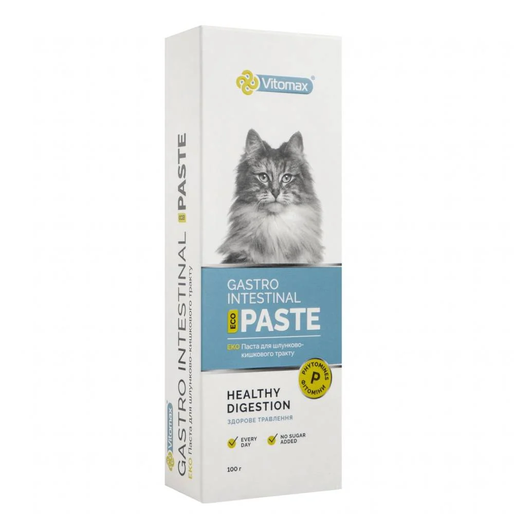 Харчова добавка для котів Vitomax Gastrointestinal Eco Paste Healthy Digestion 100 г Харчова добавка для котів Vitomax Gastrointestinal Eco Paste Healthy Digestion 100 г