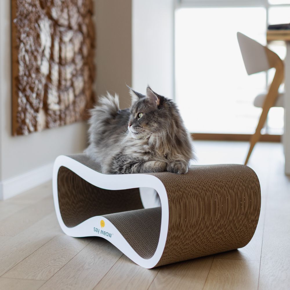 Say Meow Grace Max кігтеточка-лежанка 67х27х35 см - бежевий