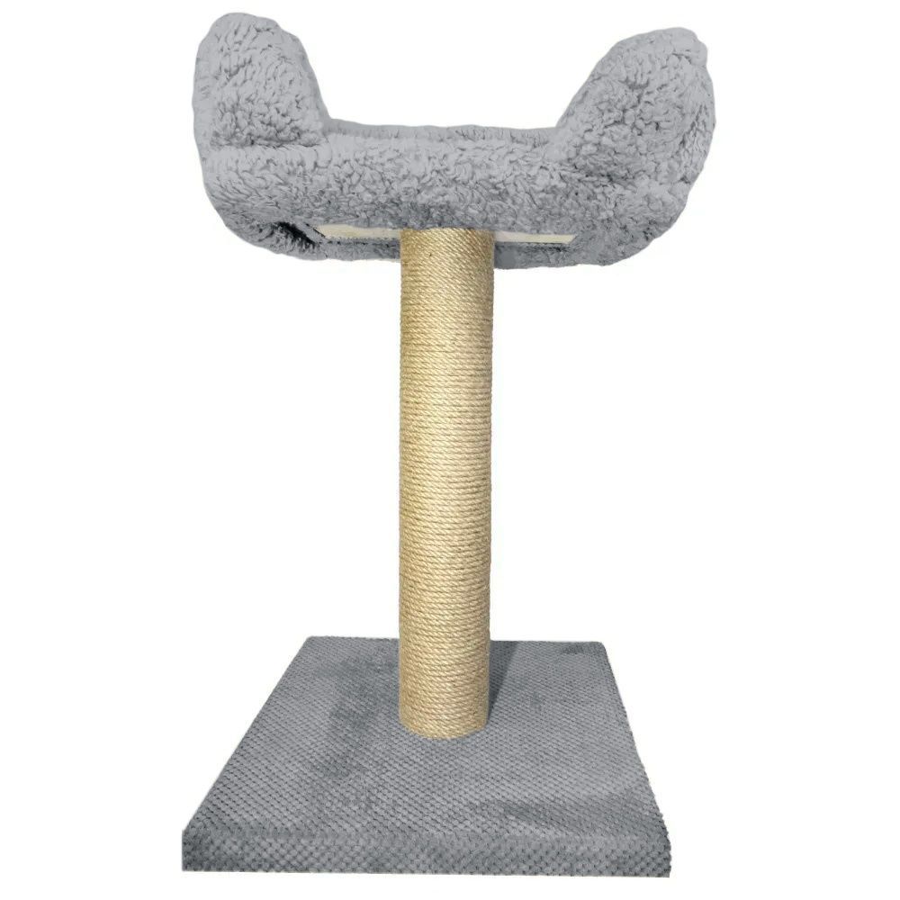 Pet Fashion Комфорт Плюс дряпка з будиночком 95 см - сірий Pet Fashion Комфорт Плюс дряпка з будиночком 95 см - сірий