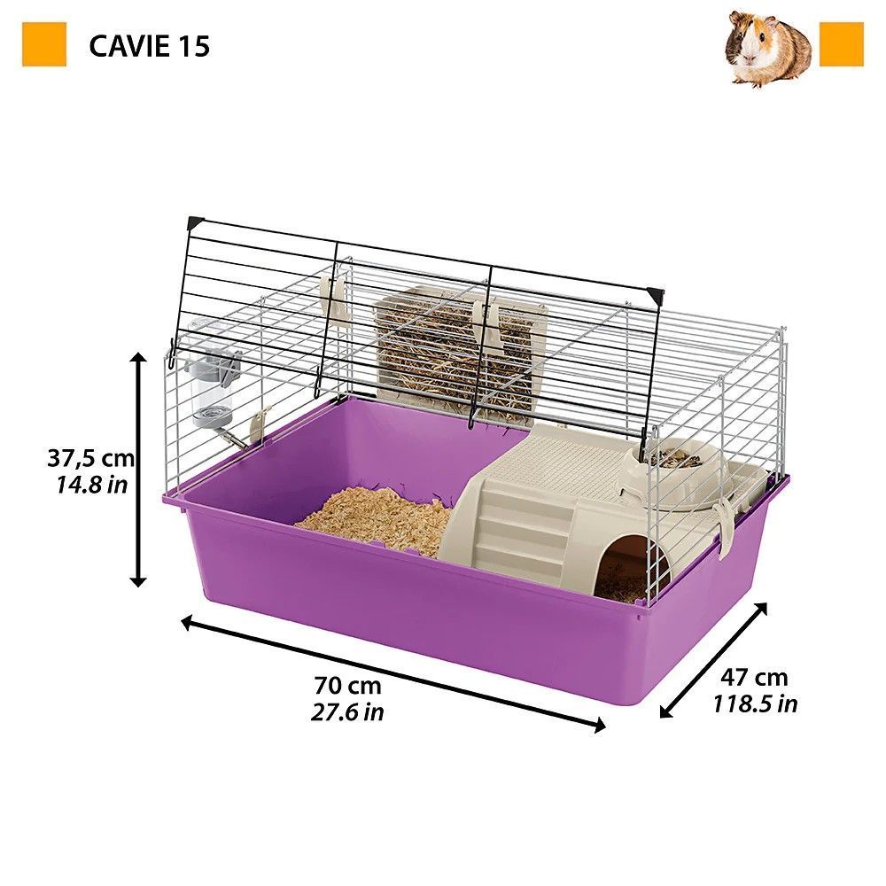 Клітка для гризунів Ferplast «Cavie 15» 70 x 47 x 37,5 см