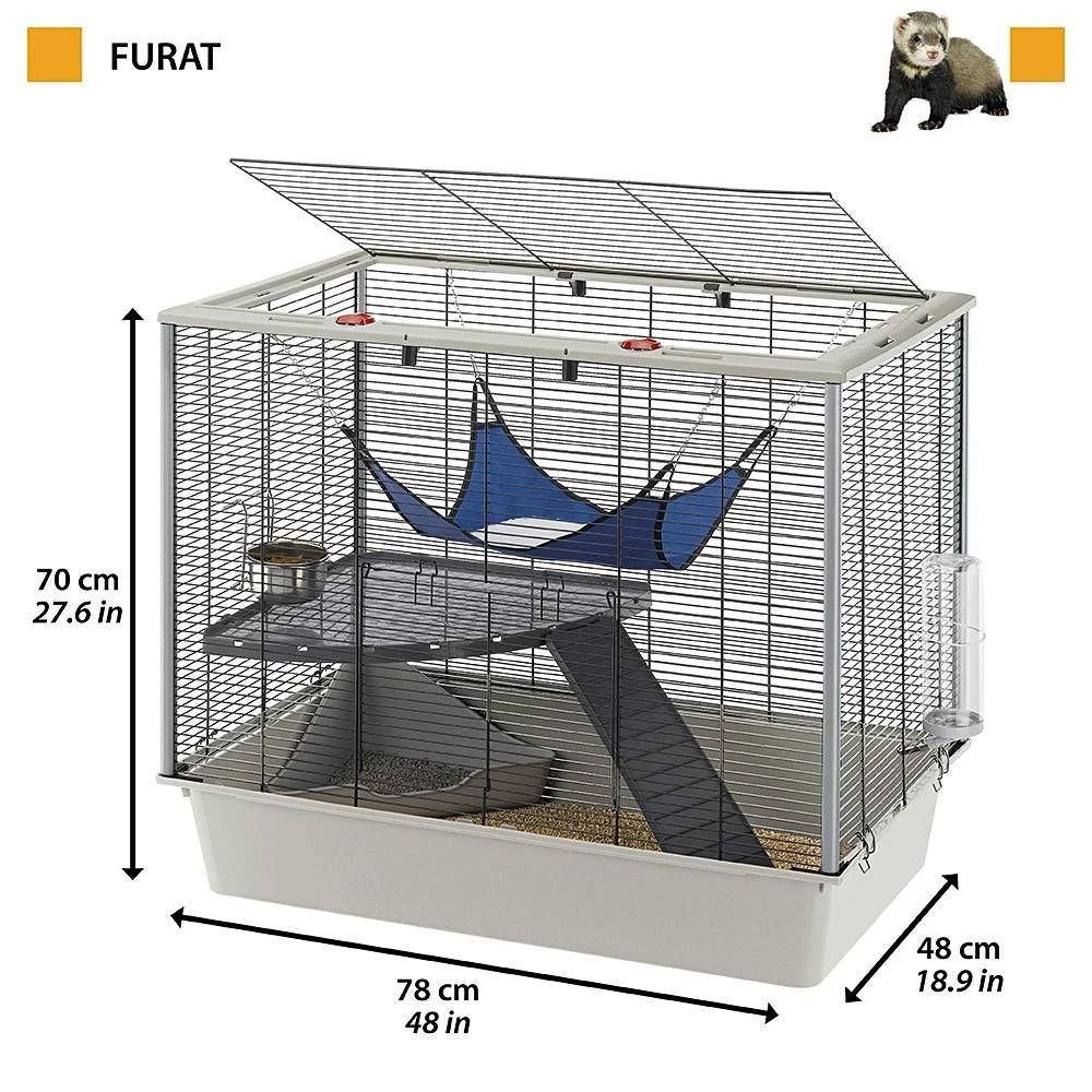 Клітка для гризунів Ferplast Furat 78x48x70 см - сірий