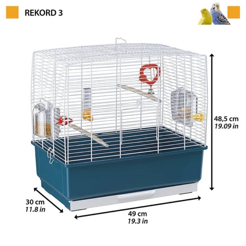 Клітка для птахів Ferplast Rekord 3 49 x 30 x 48,5 см