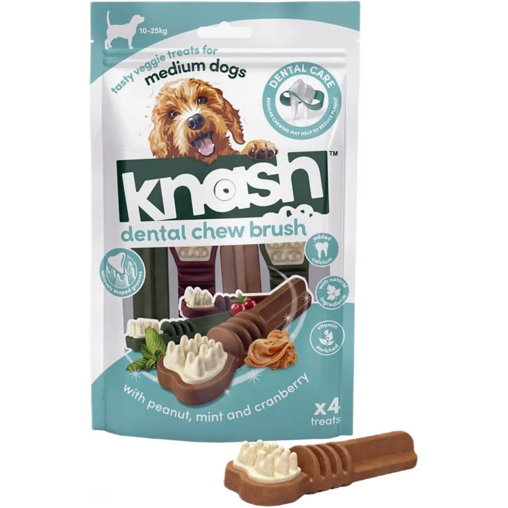 Ласощі з кальцієм для зубів собак Knash Tooth Brush Medium 200 г