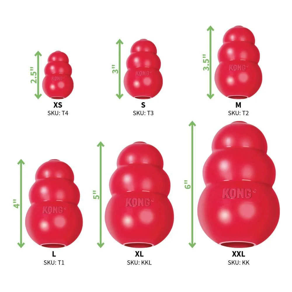 Kong Classic іграшка для собак XS 6,4 см - червоний Kong Classic іграшка для собак XS 6,4 см - червоний