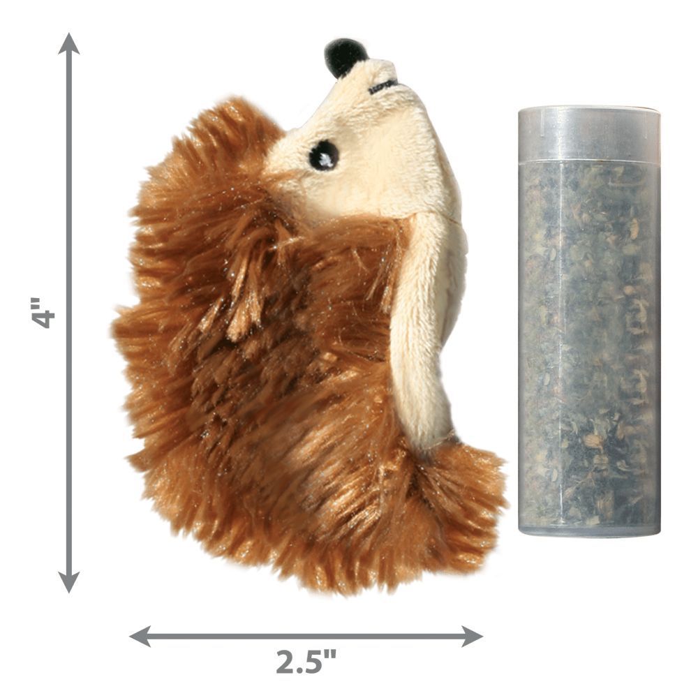 Kong Hedgehog іграшка для котів 10,2х6,4 см - коричневий