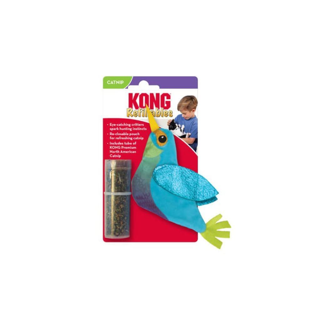 Kong Refillables Hummingbird іграшка для котів 10,2х14 см - блакитний Kong Refillables Hummingbird іграшка для котів 10,2х14 см - блакитний